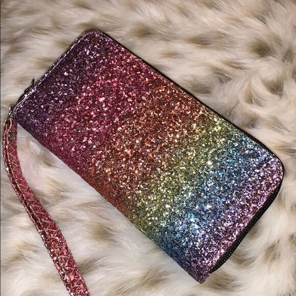 🌈🌈Rainbow glitter ✨ Wallets 🌈🌈 - Picture 2 of 4